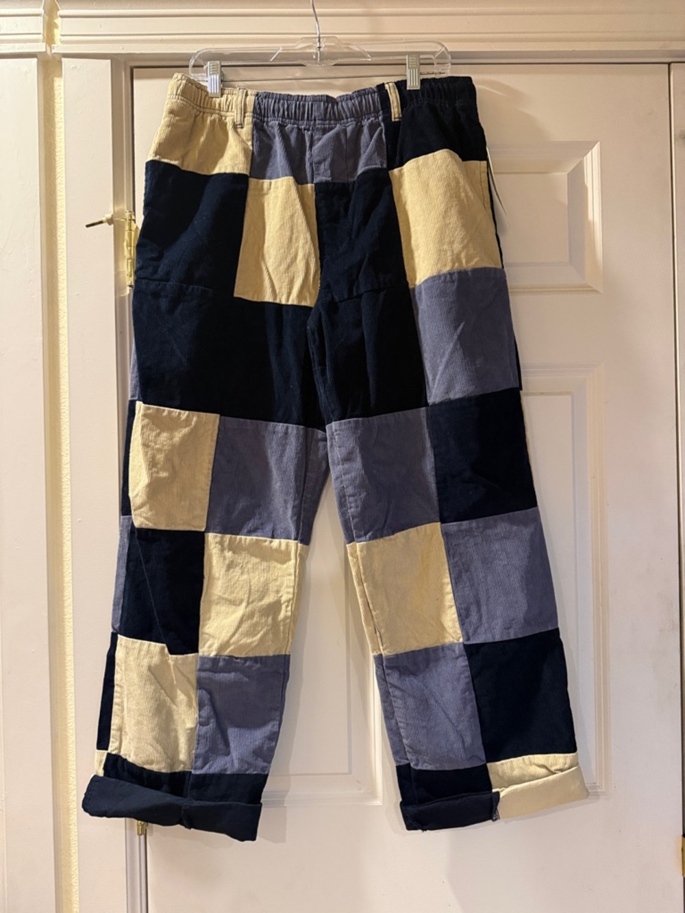 Urban Outfitters Patchwork Pull-On Pants L NWT Urban Renewal Remade